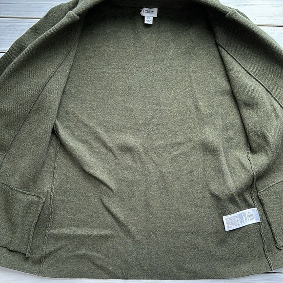 J. Crew Factory Sweater Blazer Moss Green size XXS - Picture 6 of 7